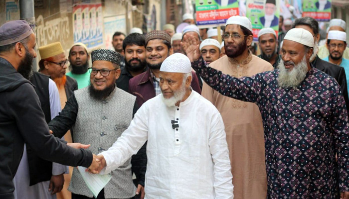 বন্দরে জামায়াতের প্রার্থী মঈনুদ্দিনের গণসংযোগ