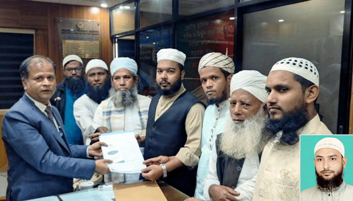 মনোনয়নপত্র নিলেন খেলাফত-প্রার্থী রাকিব